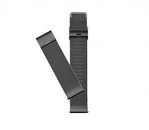 Bracelet Milanais Noir • 18mm